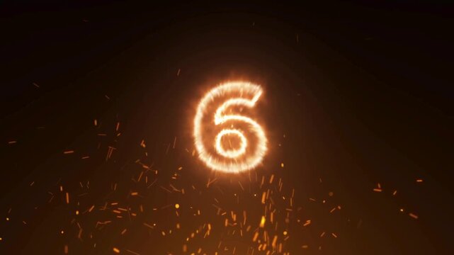 Countdown Timer Video Digital Countdown Animation Background