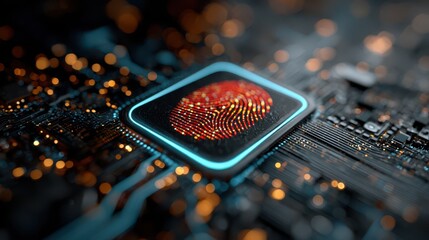 Digital fingerprint on a circuit board security and identification technology