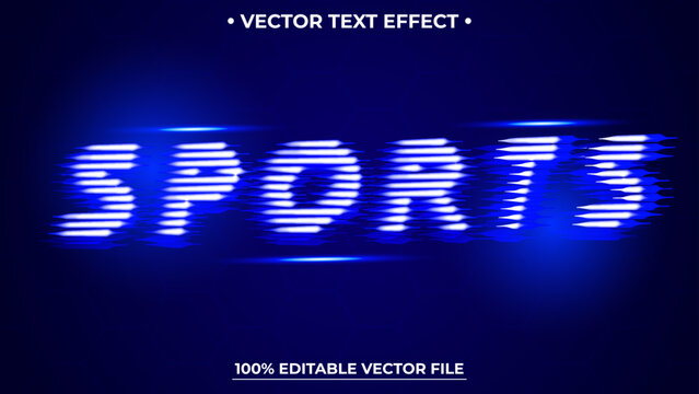 Sport editable text effect suitable for digital modern theme