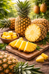 pineapple on the table