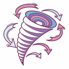 Obraz premium Dynamic Sale Storm Swirl Icon for High-Impact Promotional Events and Retail Campaigns