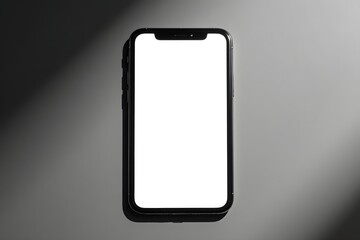 A black and white photo of a cell phone