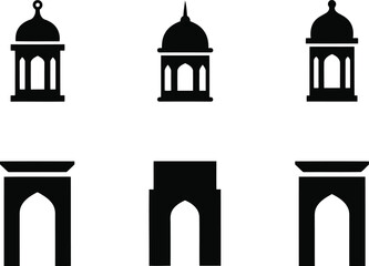 Stylish Architectural Silhouettes Vector for Modern Design