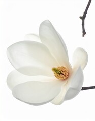 Obraz premium Weiße Magnolienblüte – zeitlose Reinheit