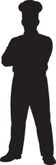 Fototapeta premium Silhouette of a chef