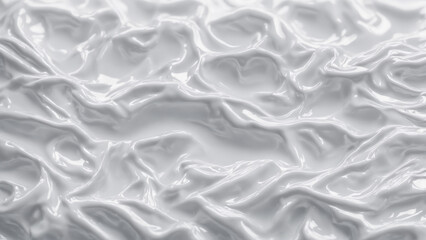 Obraz premium Abstract white silky liquid wave texture background