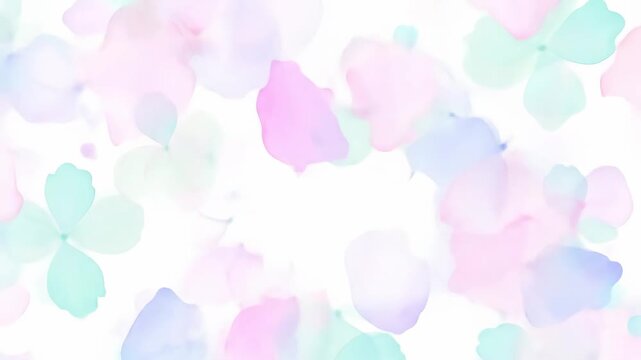 Pastel floral dreamscape with soft, watercolor textures creates a serene and gentle background.