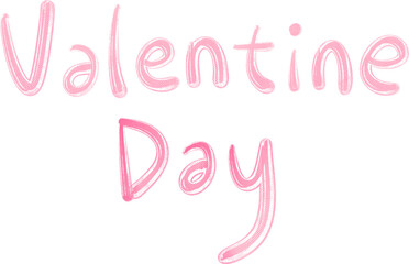 Obraz premium Glowing handwritten happy valentine text with hearts