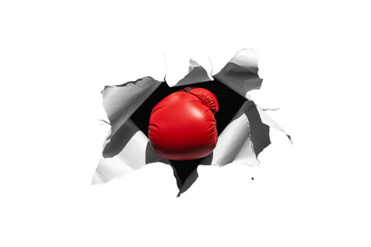 Boxing glove isolated on transparent background