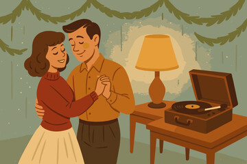 Icon no romance characters text snow sweater vector retro romantic emojis holiday