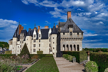 Royal castle Langeais, X-XV centuries. River Loire valley, France	