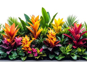 Vibrant Tropical Display Featuring