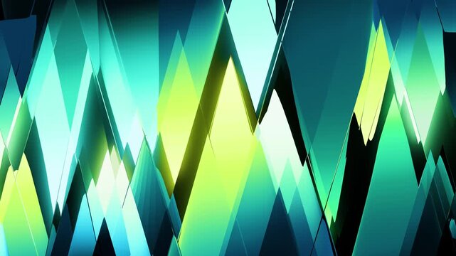 Abstract Stripes neon transparent green yellow bleu Elegant glowing striped glass pattern, fluid, looping video background 4K 4K stock video stock photo