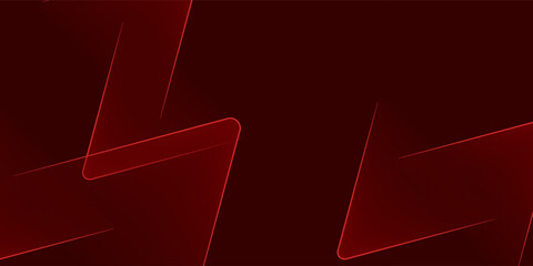 3D red techno abstract background overlap layer on dark space with glowing triangle decoration. Minimal modern graphic design element future style concept for banner, flyer, card, or brochure cover