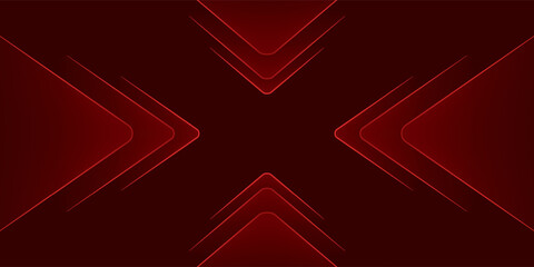 3D red techno abstract background overlap layer on dark space with glowing triangle decoration. Minimal modern graphic design element future style concept for banner, flyer, card, or brochure cover