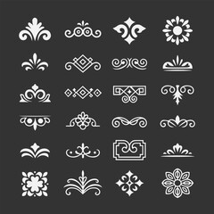 Ornament element New Design Black And White