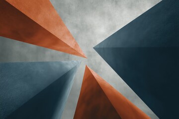 A striking view of geometric shapes in urban architecture, showcasing modern design elements.