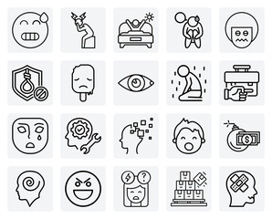 Modern Life Stressors &ndash; Depicting Debt, Overload, Anxiety, And Depression For Social And Health-Related Projects.