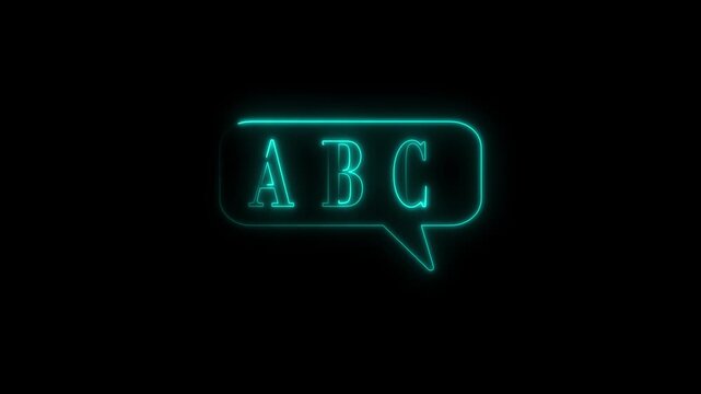 Animated Alphabet Letters A B C with Fire Effect on Transparent Background, Flaming Typography Motion Graphic with Alpha Channel