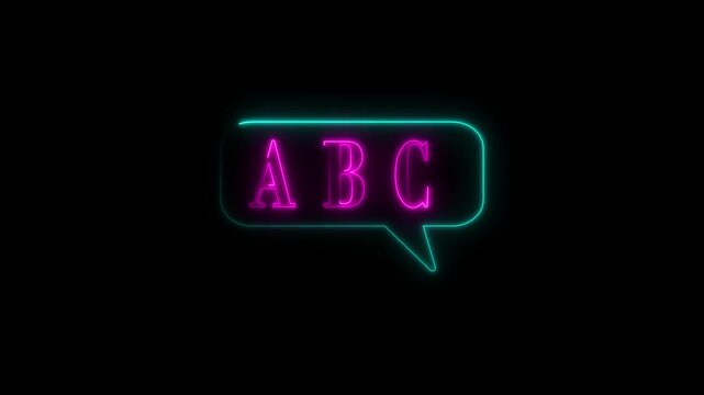 Animated Alphabet Letters A B C with Fire Effect on Transparent Background, Flaming Typography Motion Graphic with Alpha Channel