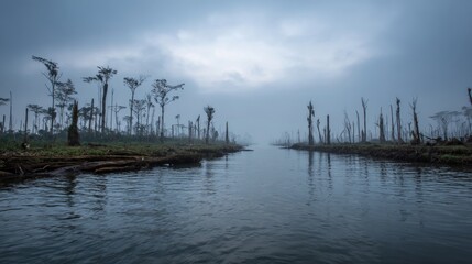 deforestation in the amazon river