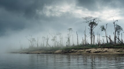 deforestation in the amazon river