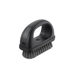 Black BBQ Grill Brush with Sturdy Handle for Effective Cleaning and Grate Maintenance