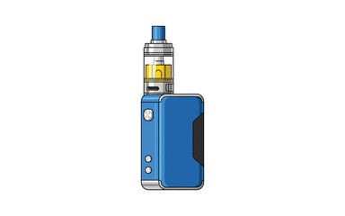 Obraz premium Blue Vape Mod Device Illustration