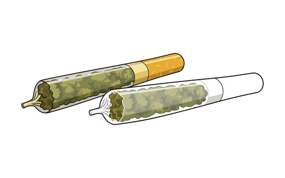 Vector Illustration of Two Joints