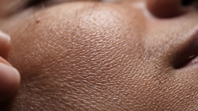 Extreme Close Up of Human Skin Texture and Detail