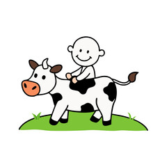 funny cow cartoon