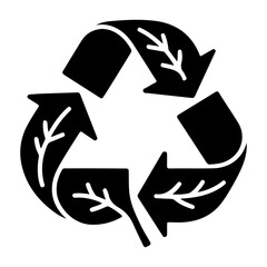  integrated leaf patterns symbolizing circular economy nature restoration and biodegradable materials for environmental activism and sustainable lifestyle branding design