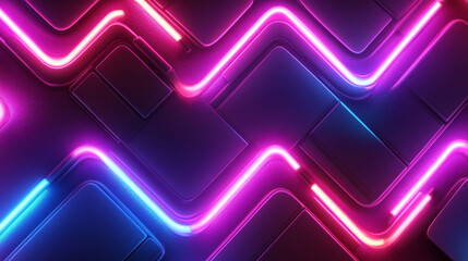 Abstract geometric pattern with glowing lights, featuring interconnected shapes and luminous highlights, creating a futuristic, digital, and visually striking background.
