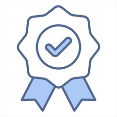 Trusted Blue Icon Vector Illustration