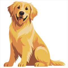 Fototapeta premium golden retriever dog