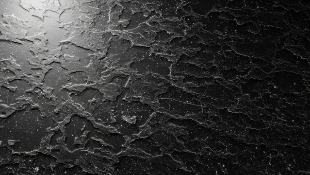Black stone texture background. Dark rock surface. - Powered by Adobe