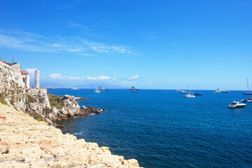 Obraz premium Miasto artystów i wspaniałych widoków, Prowansja, Antibes, The city of artists and magnificent views, Provence, Antibes