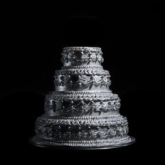 Beautiful cake on a neutral transparent background. For designers, marketers. Popular illustration, object, symbol, texture, pattern holiday.