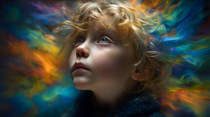 Child mental health concept. ADHD, attention deficit