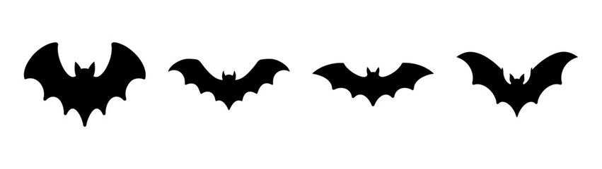 Fototapeta premium Four bats in flight