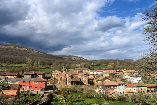 Picturesque rural village of Verga?o with traditional stone houses