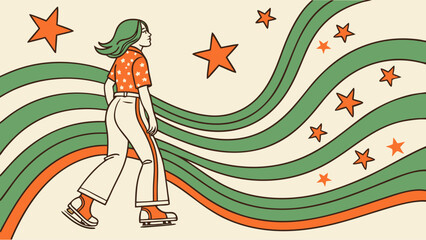 vector illustration of an abstract floral background