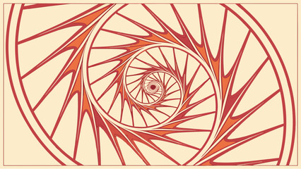 abstract background with red wheels