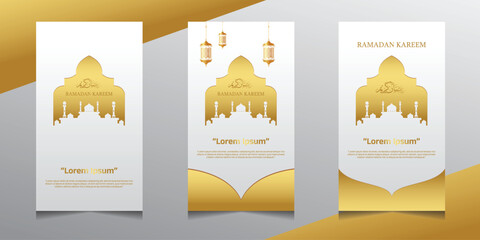Ramadan greeting template for your social media story design. © Monirulgfx
