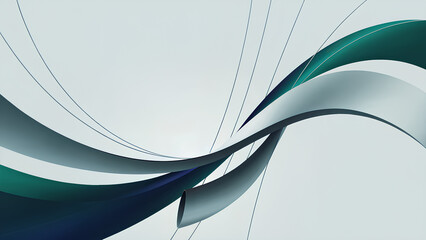 
AI-generated abstract layered wave background with flowing teal and blue gradients, modern minimalist design for business, technology, and creative layouts