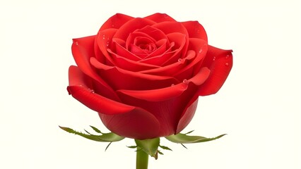 Fototapeta premium Happy rose day february 7, 2026 Happy rose day greeting card with red rose on blue background 