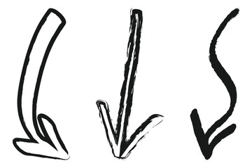 Simple black downward arrow