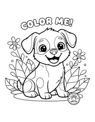 Adorable Puppy Coloring Pages &ndash; Cute Dogs for All Ages