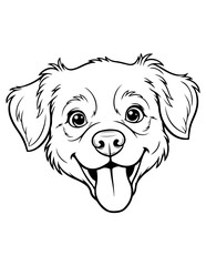 Cute Dogs Coloring Book Pages &ndash; Easy & Relaxing Puppy Art