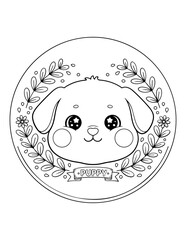 Cute Dog Coloring Pages Printable &ndash; Fun Animal Art for Kids